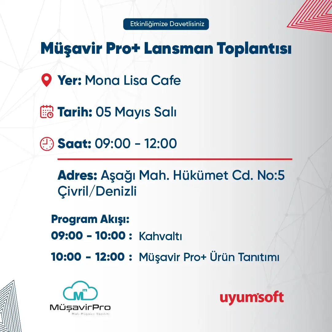 Müşavir Pro+ Lansman Toplantısı - Çivril/Denizli